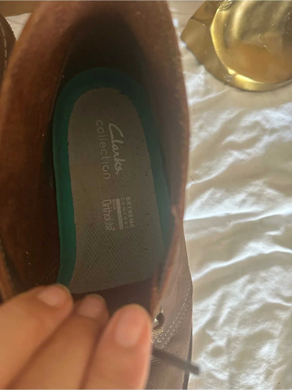 Clarks Brown Leather Chukka Boots with Tan Laces